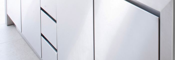 Stainless Steel Cabinets Without Handles