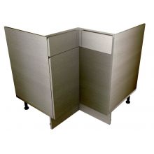 Handleless L Shaped Corner Sink/Hob Base Cabinet With Drawers (False)