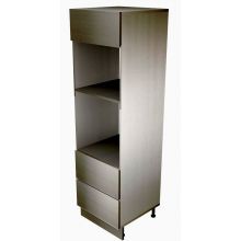 Handleless Oven & Microwave Housing With 2 Drawers