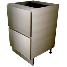 Handleless 2 Drawer Base Unit