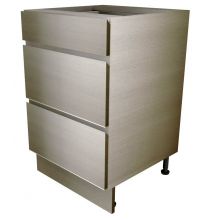 Handleless 3 Drawer Base Unit