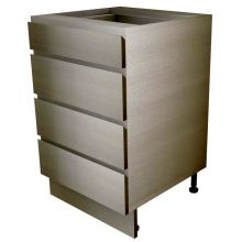 Handleless 4 Drawer Base Unit