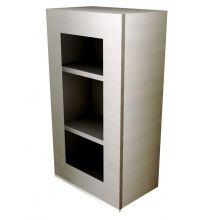 Handleless Single Door Wall Cabinet (with Hinge Door) With Glass Doors