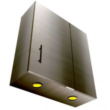 Straight Corner Wall Cabinet With Lights