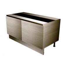 Handleless Butler Double Sink Base Cabinet 