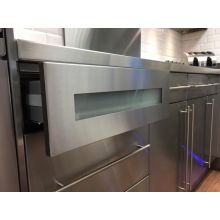 Stainless Steel Glass Drawer Fronts