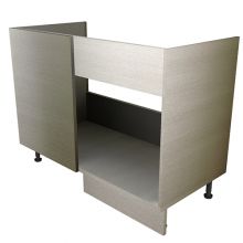 Open Shelf Straight Corner Sink/Hob Base Unit