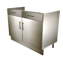 HYBRID Double Door Sink/Hob Base Cabinet With Drawers (False) 