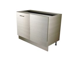 HYBRID Pull Door Straight Corner Base Cabinet, With Mesh Wire Baskets
