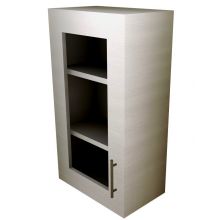 Single Door Wall Cabinet (with Hinge Doors) With Glass Doors