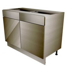 Handleless Double Door Base Cabinet With Drawers